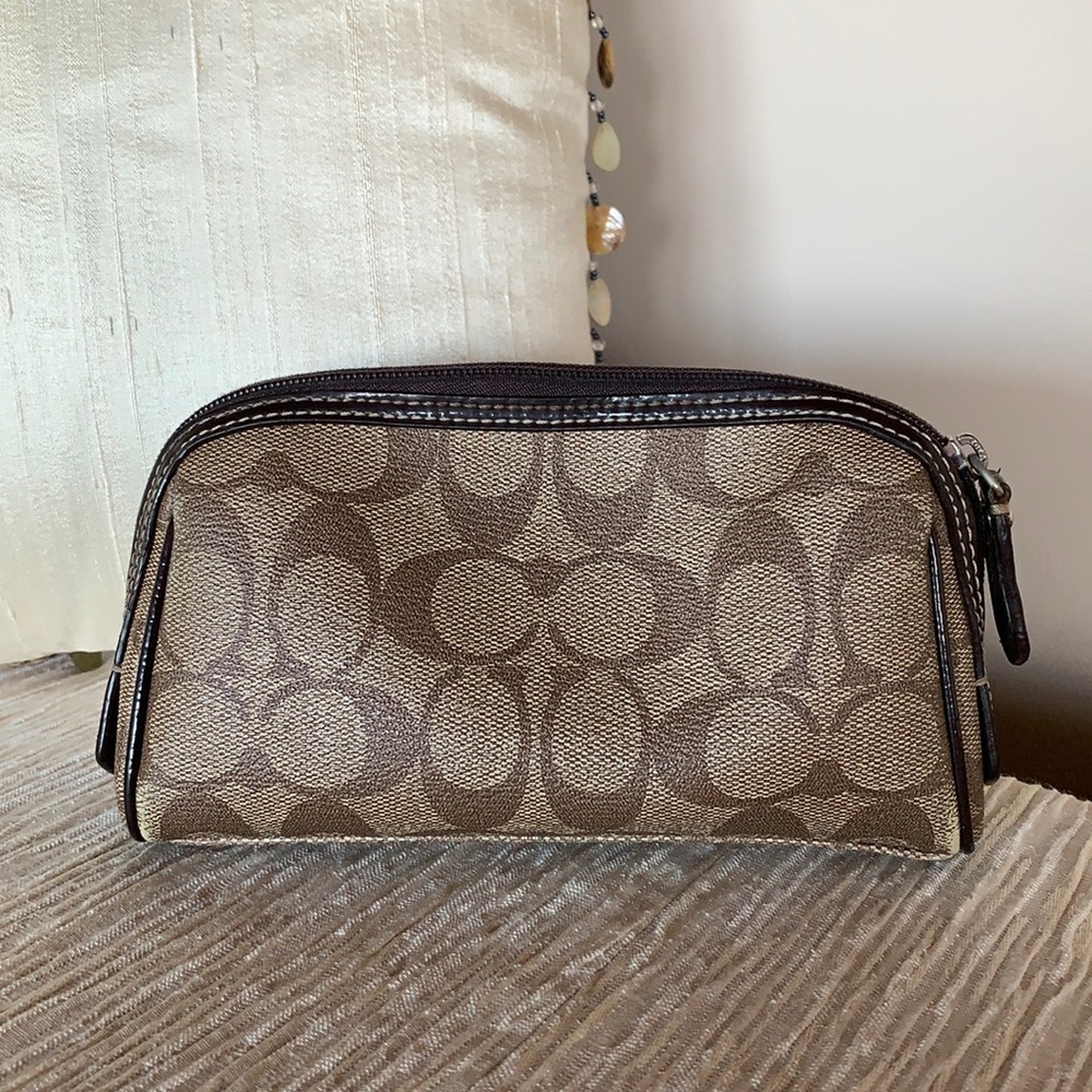 SOLD Coach Makeup/Travel Bag